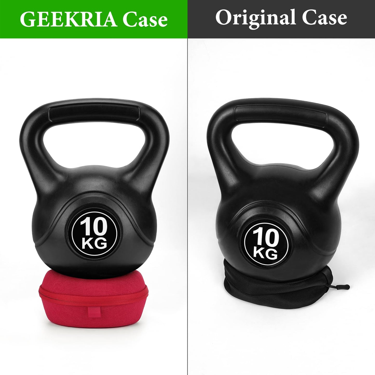 Geekria Shield Headphones Case Compatible with Beats Solo HD/4/3/2/ Pro Wireless Case, Replacement Hard Shell Travel Carrying Bag with Cable Storage (Red)