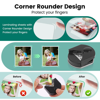 Laminator, A3 Laminator Machine with Built-in Trimmer, 70 Seconds Quick Warm-Up, Cold and Thermal Laminating with 50 Sheets, NTC Technology for Home Office School
