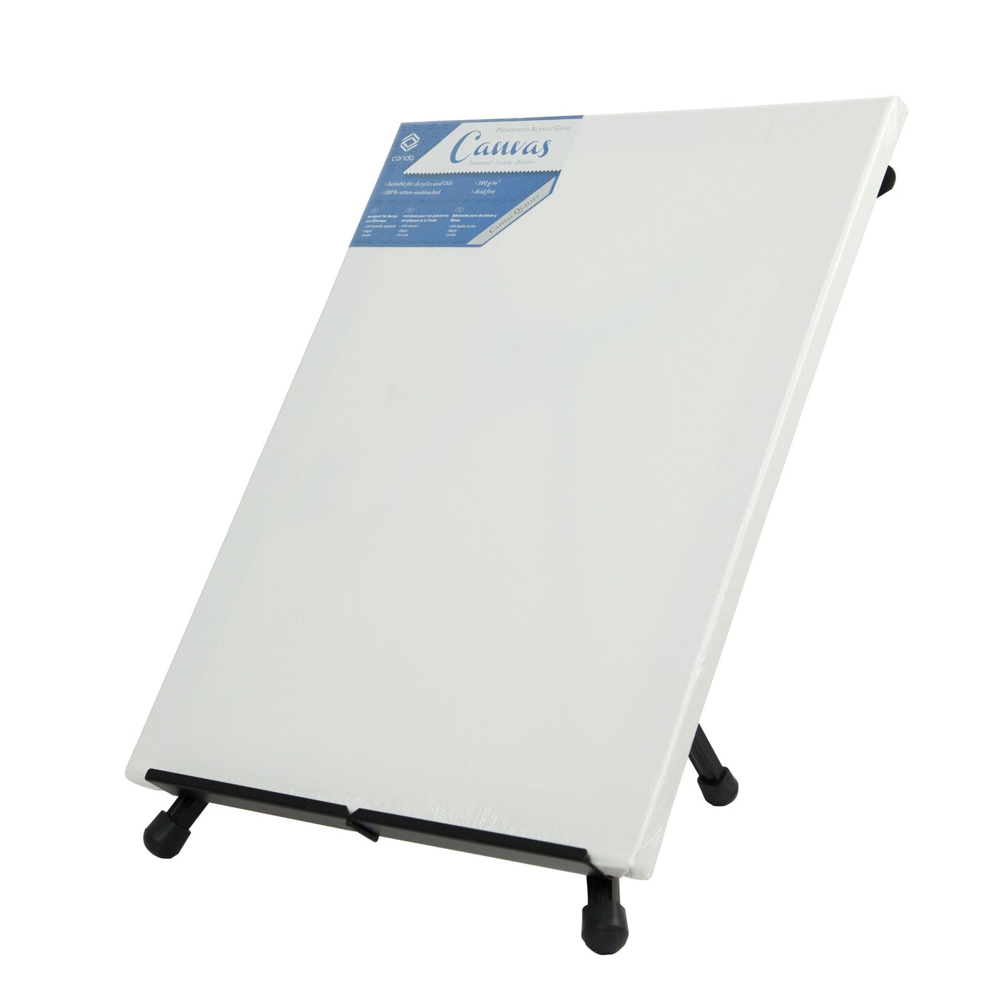 Conda Aluminum Tabletop Easel, Portable Tripod Display Stand Adjustable Height from 15" to 21" with Extension Arm Wings, Desktop Display Easel for Canvas, Paintings, Photos, Signs