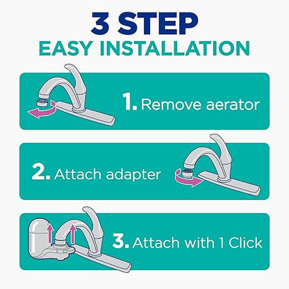 PUR Plus Vertical Faucet-Mount Water Filtration System, Lead-Reducing Filter