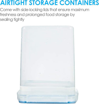Vtopmart Large Food Storage Containers 5.2L / 175oz, 4 Pieces BPA Free Plastic