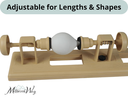 Ornament and Egg Decorating Craft Lathe for Creating Easy, Precise Easter Egg and Christmas Ornament Designs. Gentle Enough for Blown Eggs and Glass Ornaments.