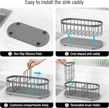 Kitchen Sink Caddy Organizer, Sponge Holder