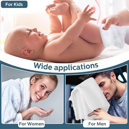 Newwiee 100 Pcs Washcloths Bulk Quick Drying Bathroom Wash Clothes 12 x 12 Inch