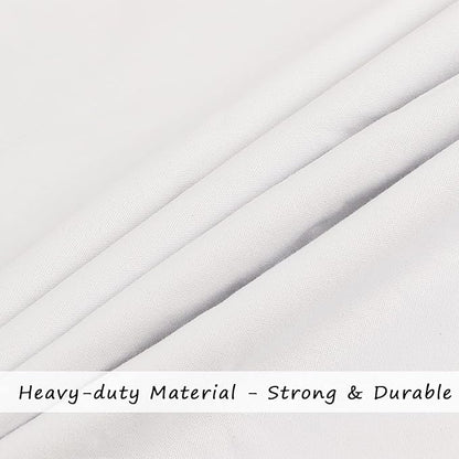 Cotton Canvas Laundry Bag with Handles & Drawstring Straps, Heavy Duty Extra