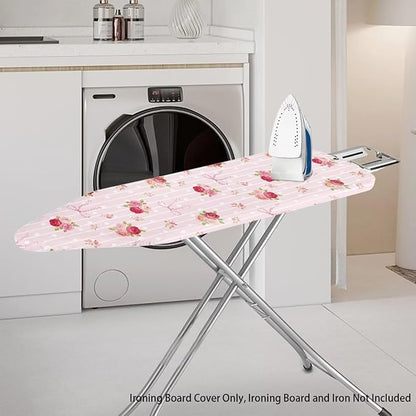 Bowknot Rose Flower Ironing Board Cover Elastic Edge