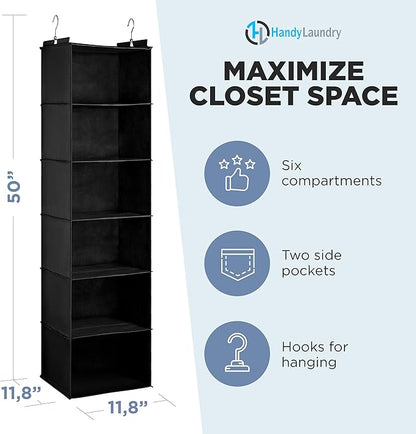 Handy Laundry Hanging Closet Organizer