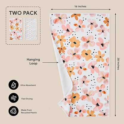 RECYCO Waffle Kitchen Towel Set of 2