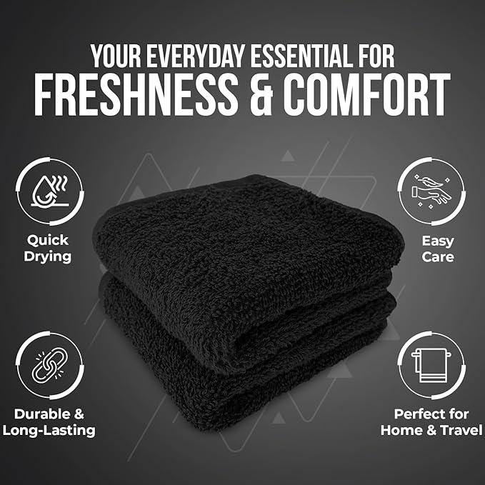 DAN RIVER 24 Pack Wash Cloths for Showering
