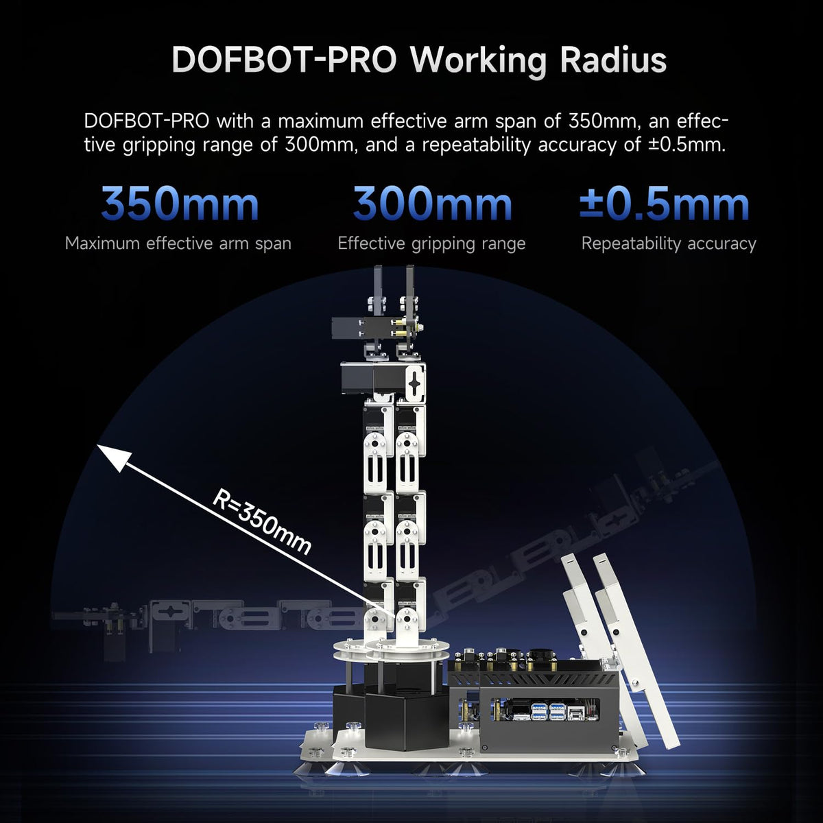 Yahboom 6DOF Programming Robotic Arm Kit 3D Adaptive Gripping, Embodied Intelligence Large AI Model for Mechanical Engineers Python (Standard-Nano 4GB)