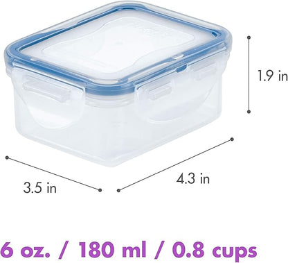 LOCK & LOCK Easy Essentials Food Storage Container Set, 4-Piece -Clear