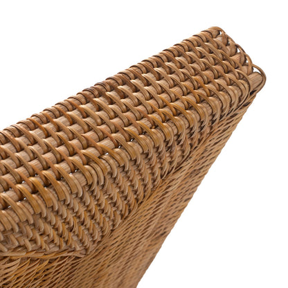 Rattan Letter Tray, Wicker Desk Tray, Woven Desk Organizer, A4 Paper, Document, File, Mail, Magazine Storage Basket for Office, Classroom, Home Desktop