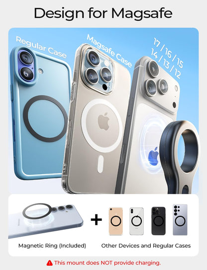 LISEN for MagSafe Car Mount, Magnetic Phone Holder for Car Air Vent Phone Mount, Hands Free Car Phone Mount Phone Holders for Your Car Accessories for Women Men for iPhone 17 Pro Max, Gifts for Mom