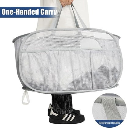 Collapsible Laundry Baskets, Upgrade Pop Up Laundry Hamper