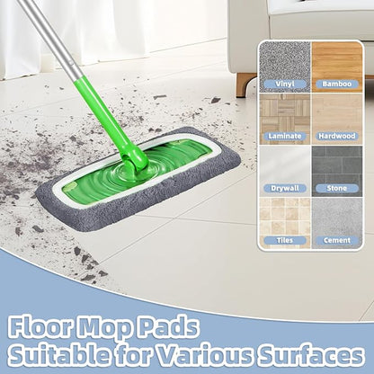 Reusable Dry Sweeping Cloths Microfiber Wet Pads Refill Compatible