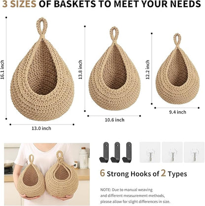 Boho Wall Hanging Fruit Baskets