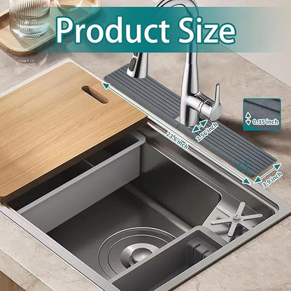 Kitchen Sink Faucet Mat, Prevents Moisture Buildup, Suitable