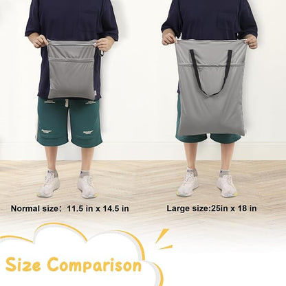ALVABABY 2 Pack Large Wet Dry Bag Waterproof Hanging Cloth Diaper