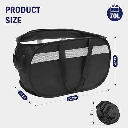 Collapsible Laundry Baskets, Foldable Tear Proof Pop Up Hamper