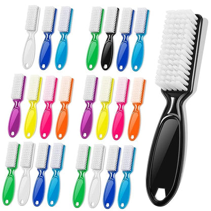 24 Pcs Handle Grip Nail Brush, NICEMOVIC Hand Fingernail Cleaner Brush Manicure