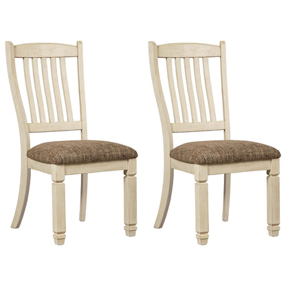 Signature Design by Ashley Bolanburg 20" Upholstered Dining Room Chair, Set of 2, Antique White