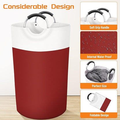 BlissTotes 90L Laundry Basket, Freestanding Laundry Hamper, Collapsible Dirty