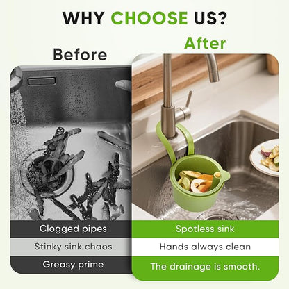 Hanging Food Waste Catcher for Sink, Sink Strainer Basket
