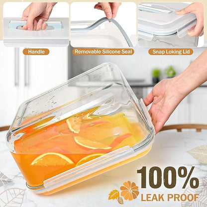 200oz Large Glass Storage Containers