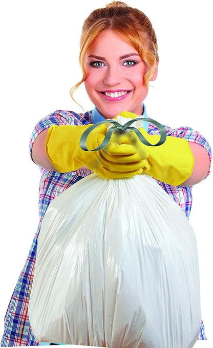 Aluf Plastics Tall Kitchen 13 Gallon Drawstring Trash Bags 0.9 MIL