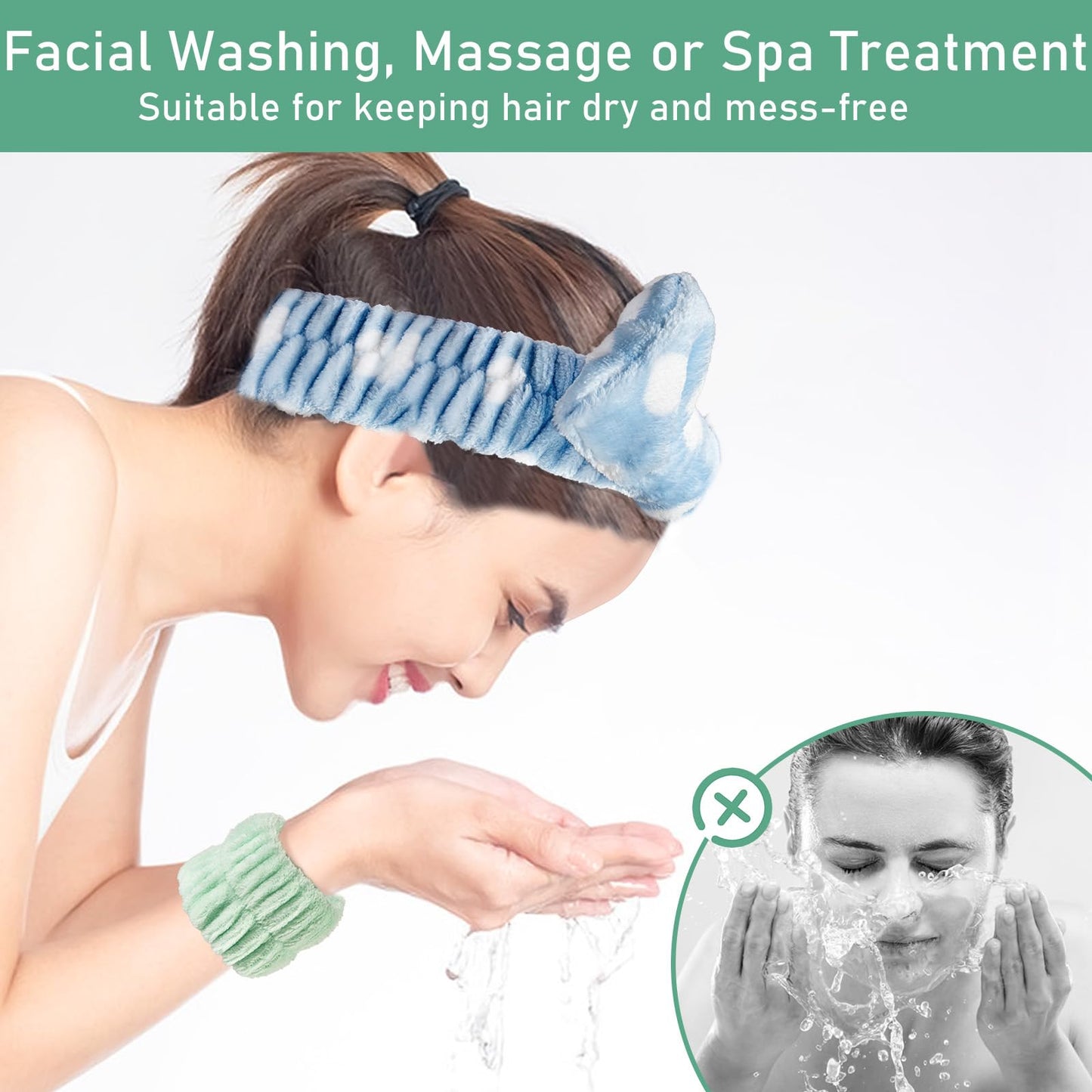 Face Brush 2 in 1, Facial Cleansing Exfoliating Scrubber Brush, Silicone Double Side Manual Face Wash Scrub Brush with Soft Bamboo Charcoal Fiber for Deep Pore Cleansing, Massaging, Skin Care