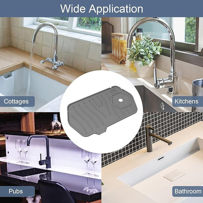 Sink Drain Mat - Unilateral Faucet Guard