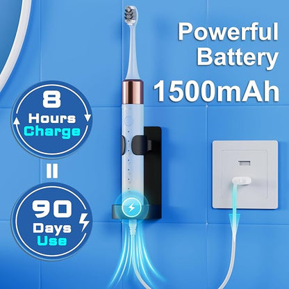 Sonic Electric Toothbrush for Adults and Kids, Comes