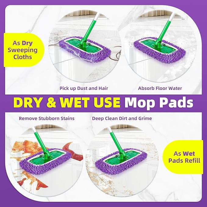 Reusable Mop Pads Compatible