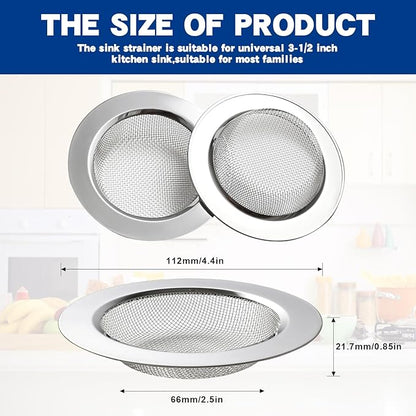 RQYEKDO Kitchen Sink Strainer Stainless Steel