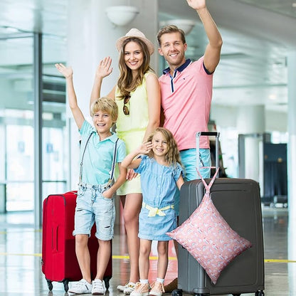 Shappy 2 Pcs Large Travel Laundry Bag Washable Waterproof Wet Dry Large Dirty