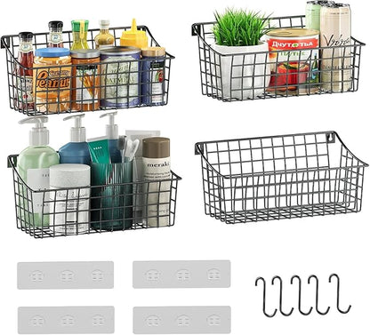 Sonyabecca 4 Pack Hanging Wall Basket