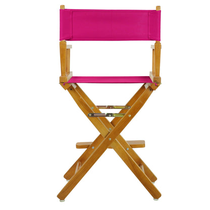 Casual Home 220-05/021-30 Director Chair 24" - Counter Height Honey OakFrame/Magenta Canvas