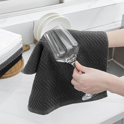 100% Cotton Kitchen Towels and Dishcloths Set