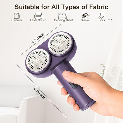 Fabric Shaver, Handzee Electric Lint Shaver, Dual Motor Sweater Shaver