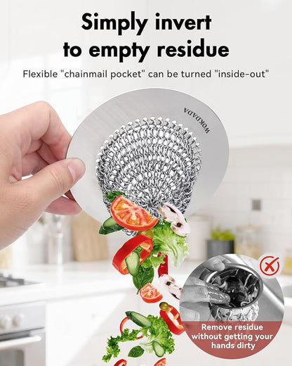 Sink Strainer with Stopper, Wokdada Revolutionary Clog-Free Food Catcher