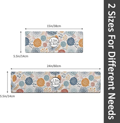 24" X 5.5" Kitchen Sink Splash Guard Faucet Mat Mandala Super Absorbent Fast