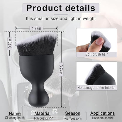 GaRhomxy Car Detailing Brushes, Car Interior Dust Sweeping Soft Brush, Soft