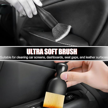 13PCS Car Detailing Brush Set, Car Detailing Brush Kit, Ultra No Soft Scratch