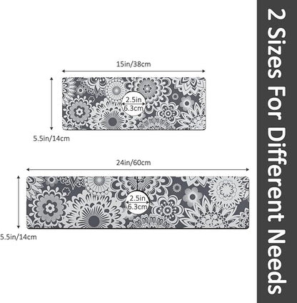 15" X 5.5" Kitchen Sink Splash Guard Faucet Mat Mandala Super Absorbent Fast