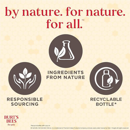 Burt's Bees for Pets Manuka Honey Oatmeal Shampoo for Dogs, Colloidal Oatmeal & Coconut Oil, 95%+ Natural Origin, No Sulfates, Parabens or Phthalates, Milk & Honey Scent, 16 Fl Oz