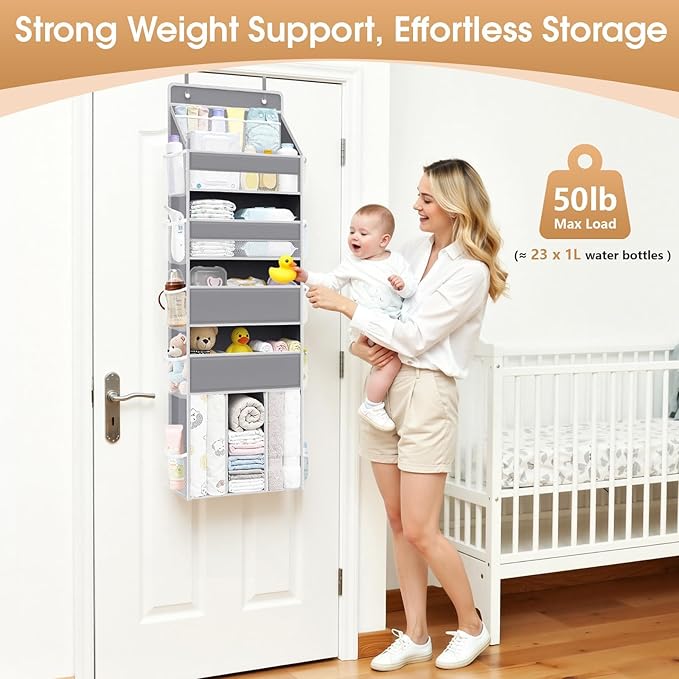 WISELIFE 5-Tier Over the Door Organizer