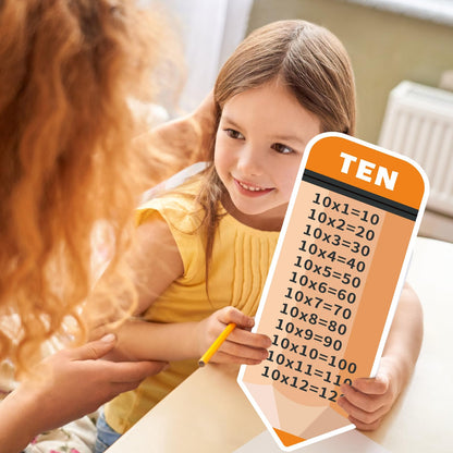 26 Pcs Large Educational Multiplication Math Posters 6.3×17.7 Inch Multiplication Posters Times Table Chart Posters for Elementary Middle School Classroom Must Have Home School Supplies Wall Decor