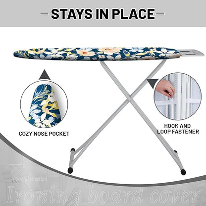 Extra Thick Ironing Board Cover and Pad, 15x54 Ironing Board Cover, Resist