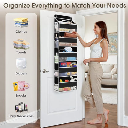 1 Pack Over The Door Organizer, Hanging Storage Organizer