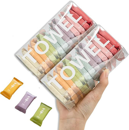 Disposable Compressed Towels, Portable Compressed Towel Tablets, Thicker Super